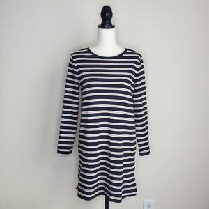 Lou & Grey Striped Knit Dress Medium